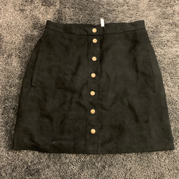 Suede high waisted skirt - Picture 1 of 3